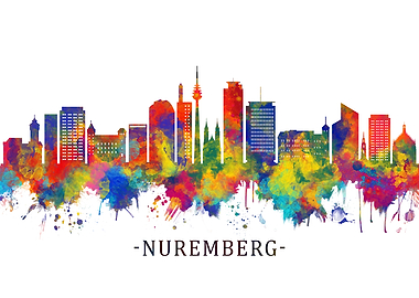 Nuremberg Germany Skyline