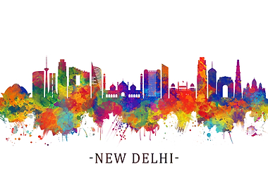 New Delhi India Skyline