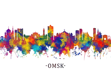 Omsk Russia Skyline