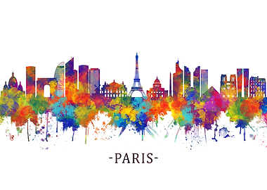 Paris France Skyline