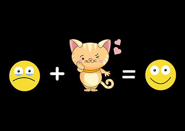 Cute Cat Dad Mom Kitten Ow