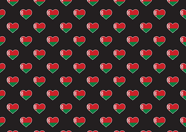 Love Belarus flag Motif