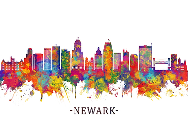 Newark New Jersey Skyline