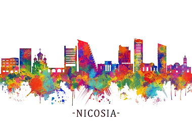 Nicosia Cyprus Skyline