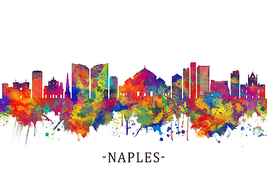Naples Italy Skyline