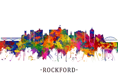 Rockford Illinois Skyline