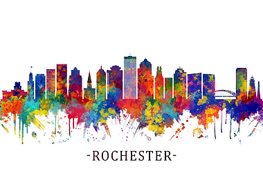 Rochester New York Skyline