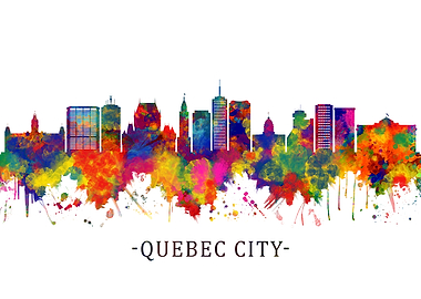 Quebec city Canada Skyline
