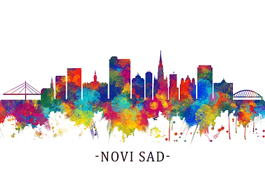 Novi Sad Serbia Skyline