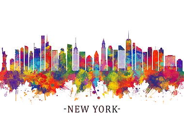 New York USA Skyline