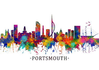 Portsmouth England Skyline
