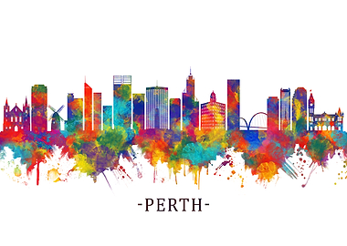 Perth Australia Skyline
