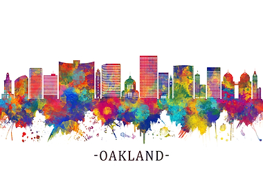 Oakland California Skyline