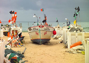 Fishing boat on the beach