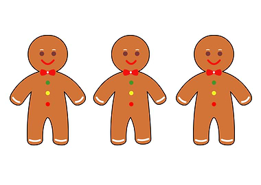 Happy gingerbread men