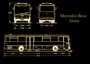 MercedesBenz O408 gold