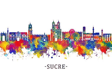 Sucre Bolivia Skyline