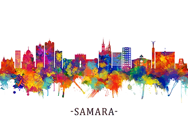 Samara Russia Skyline