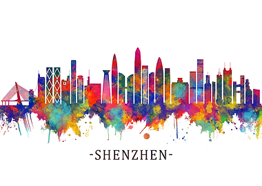 Shenzhen China Skyline