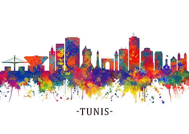 Tunis Tunisia Skyline