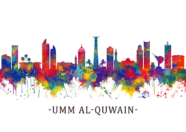 Umm al Quwain UAE Skyline