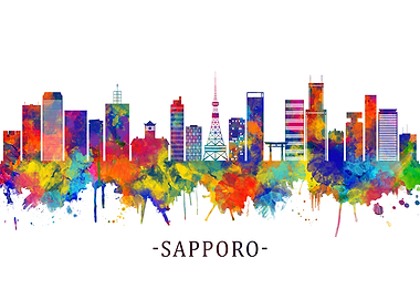 Sapporo Japan Skyline