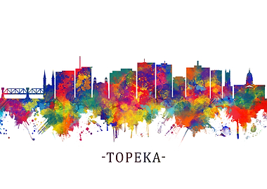 Topeka Kansas Skyline
