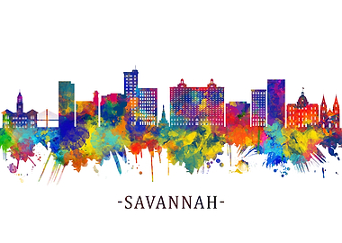 Savannah Georgia Skyline