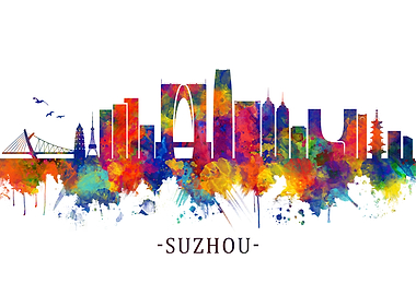 Suzhou China Skyline