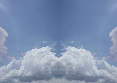 Trippy psychedelic sky