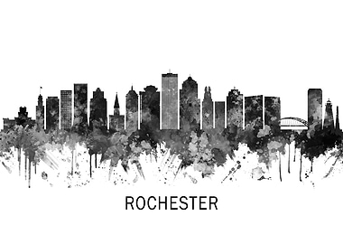 Rochester New York Skyline