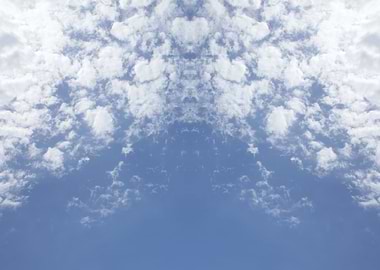 Trippy psychedelic sky