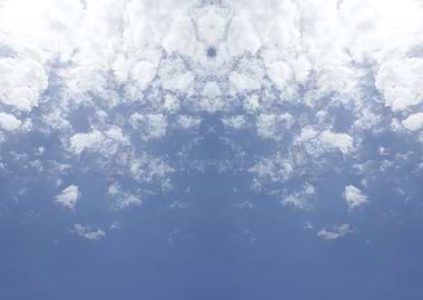 Trippy psychedelic sky