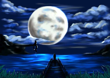 The mermaid and the moon
