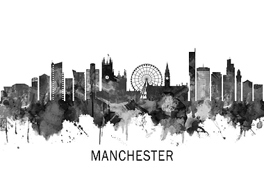 Manchester England Skyline