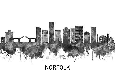 Norfolk Virginia Skyline