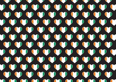 Love Cote dIvoire flag