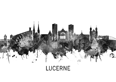 Lucerne Skyline BW