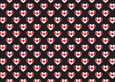Love Canada flag Motif