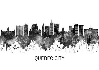 Quebec city Canada Skyline