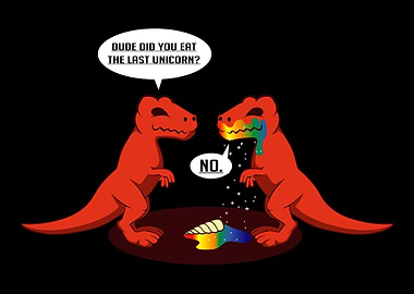 Last Unicorn TRex Funny P