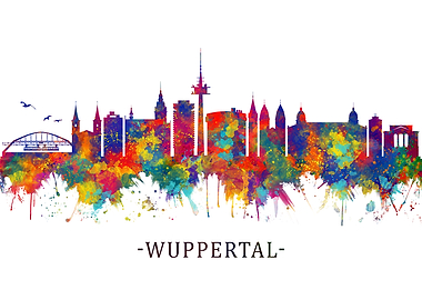 Wuppertal Germany Skyline