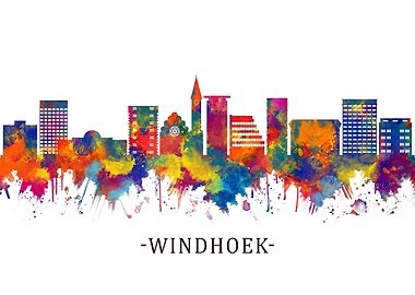Windhoek Namibia Skyline