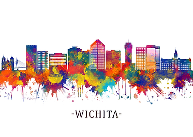 Wichita Kansas Skyline