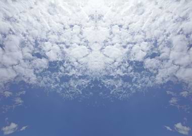 Trippy psychedelic sky