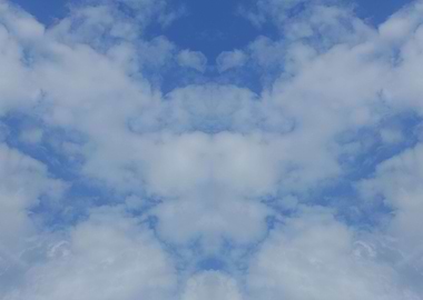 Trippy psychedelic sky