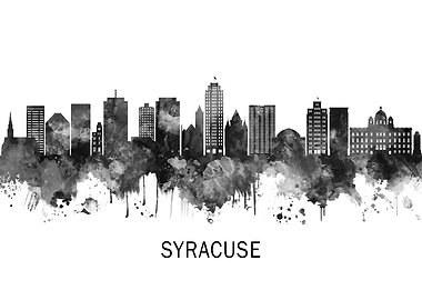 Syracuse New York Skyline