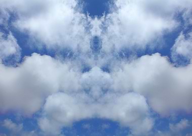 Trippy psychedelic sky