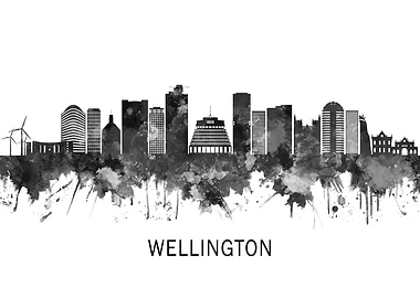 Wellington New Zealand BW