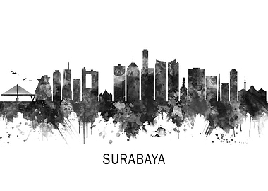Surabaya Indonesia Skyline